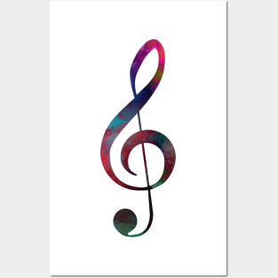 treble clef #trebleclef #music Posters and Art